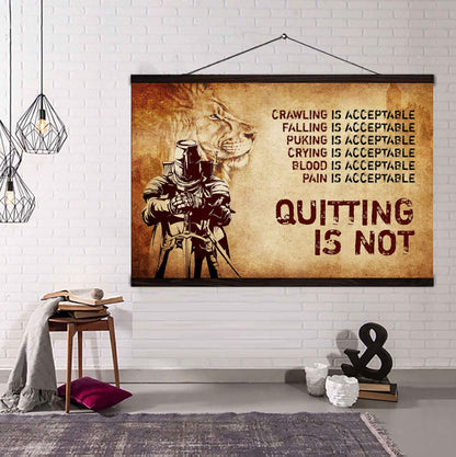 Viking Poster Canvas Quiting Is Not Best Gifts Motivation Quotes