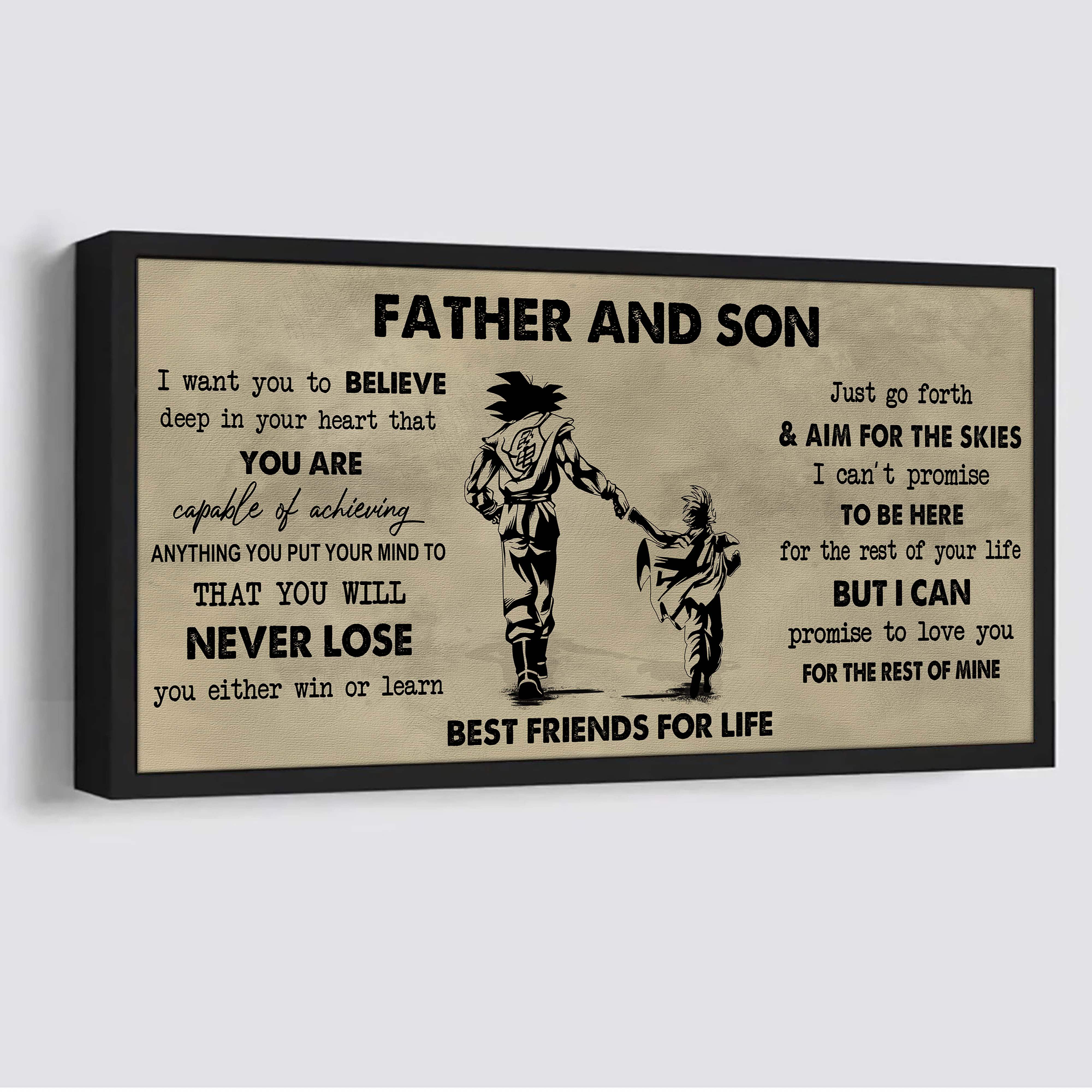 DRB Father And Daughter Best Friend For Life - You Will Never Lose Poster Canvas Gift For Daughter From Father