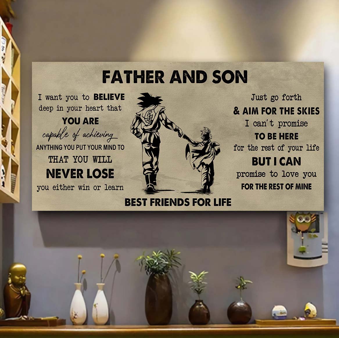 DRB Father And Daughter Best Friend For Life - You Will Never Lose Poster Canvas Gift For Daughter From Father