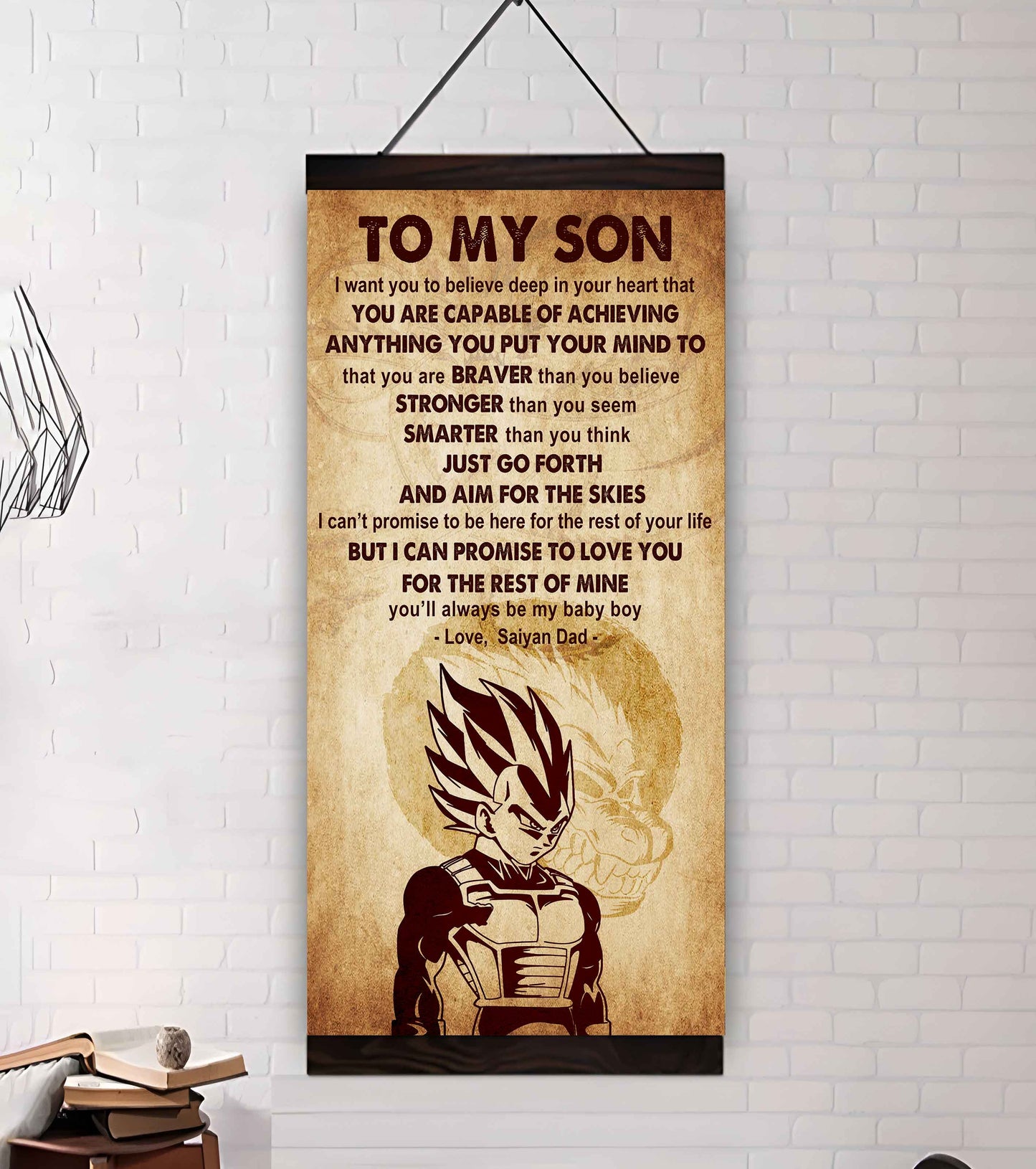 Warrior To My Son Just Go Forth And Aim For The Sky Poster Canvas Motivation Canvas Gift For Your Son
