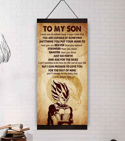Warrior To My Son Just Go Forth And Aim For The Sky Poster Canvas Motivation Canvas Gift For Your Son
