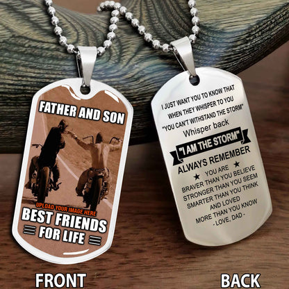 Personalized Biker Father And Son Gift For Son Motivation Quotes To My Son