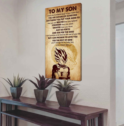 Warrior To My Son Just Go Forth And Aim For The Sky Poster Canvas Motivation Canvas Gift For Your Son
