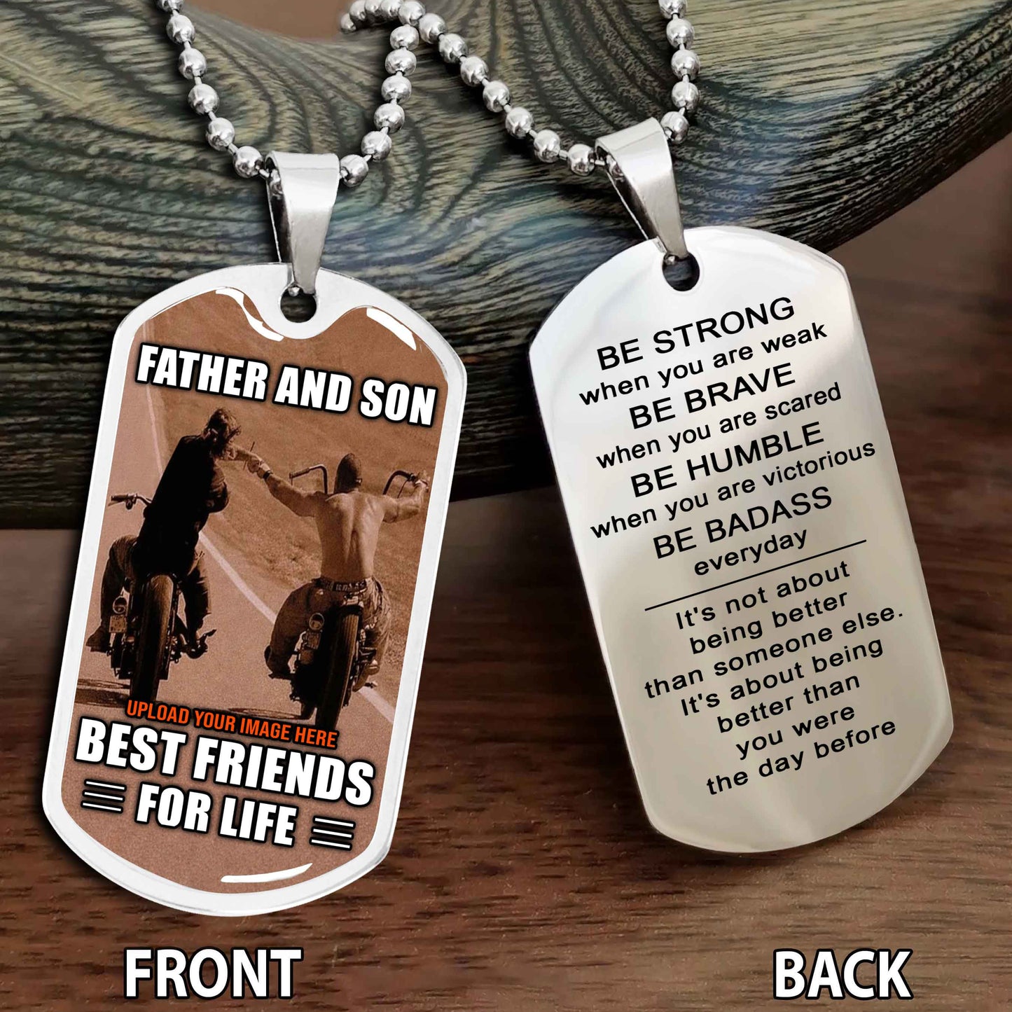 Personalized Biker Father And Son Gift For Son Motivation Quotes To My Son