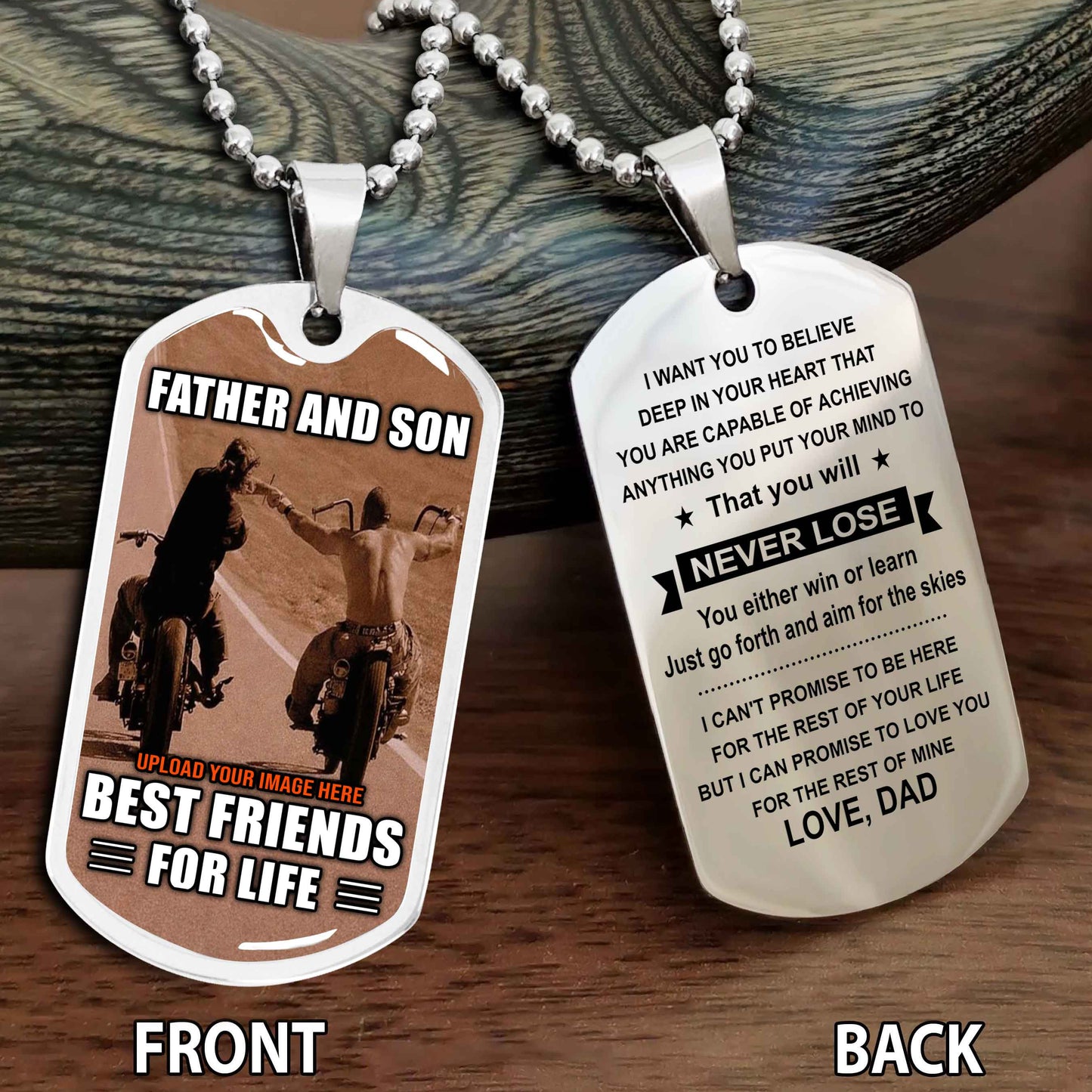 Personalized Biker Father And Son Gift For Son Motivation Quotes To My Son