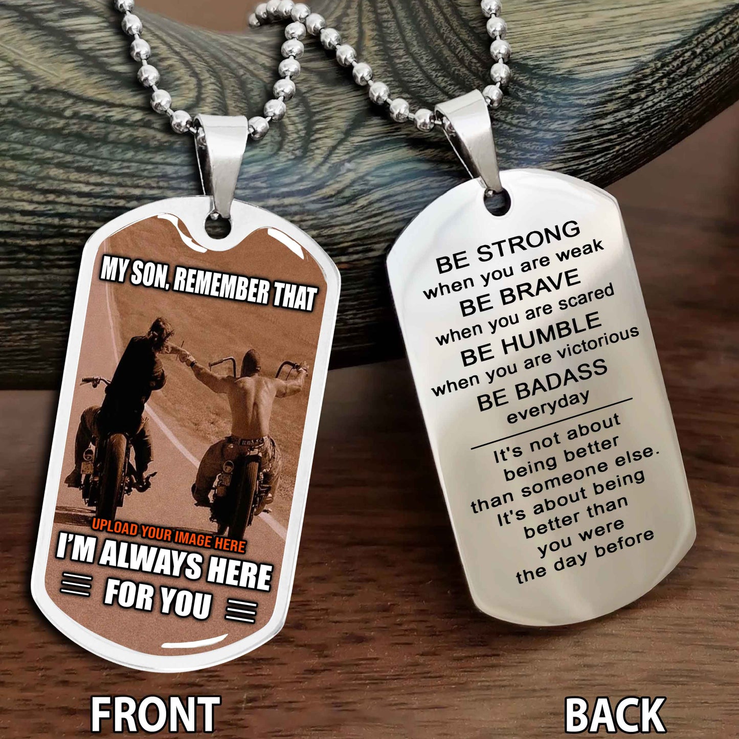 Personalized Biker Father And Son Gift For Son Motivation Quotes To My Son