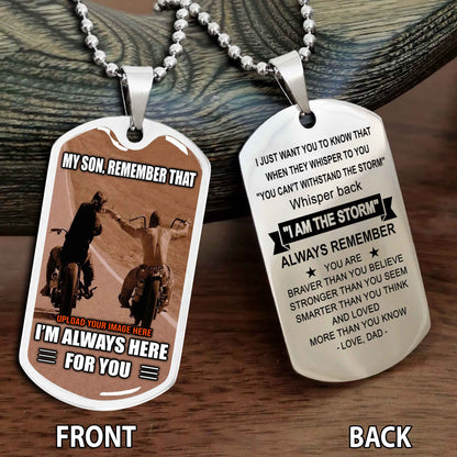 Personalized Biker Father And Son Gift For Son Motivation Quotes To My Son