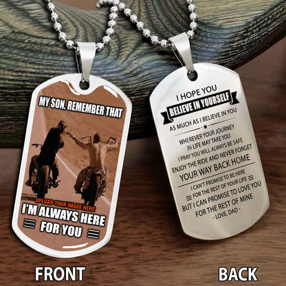 Personalized Biker Father And Son Gift For Son Motivation Quotes To My Son