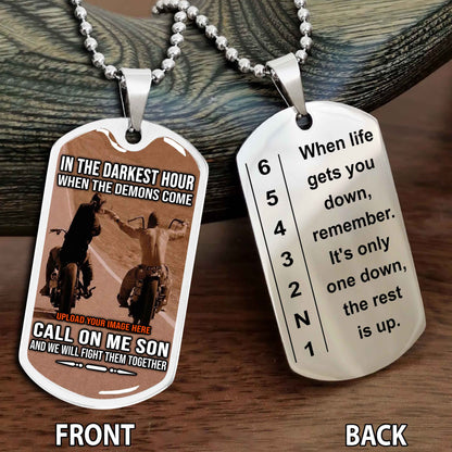 Personalized Biker Father And Son Gift For Son Motivation Quotes To My Son
