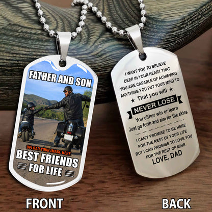 Personalized Biker Father And Son Gift For Son Motivation Quotes To My Son Best Gift For Your Boy