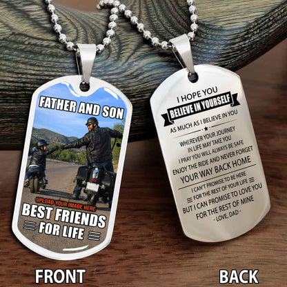 Personalized Biker Father And Son Gift For Son Motivation Quotes To My Son Best Gift For Your Boy