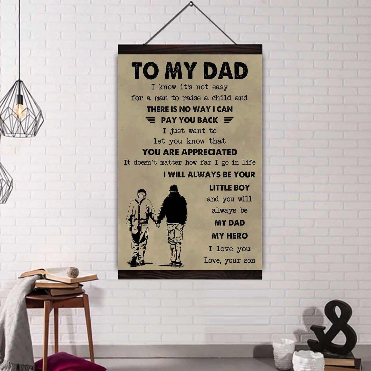 DRB Poster Canvas To My Dad-I love you in every universe