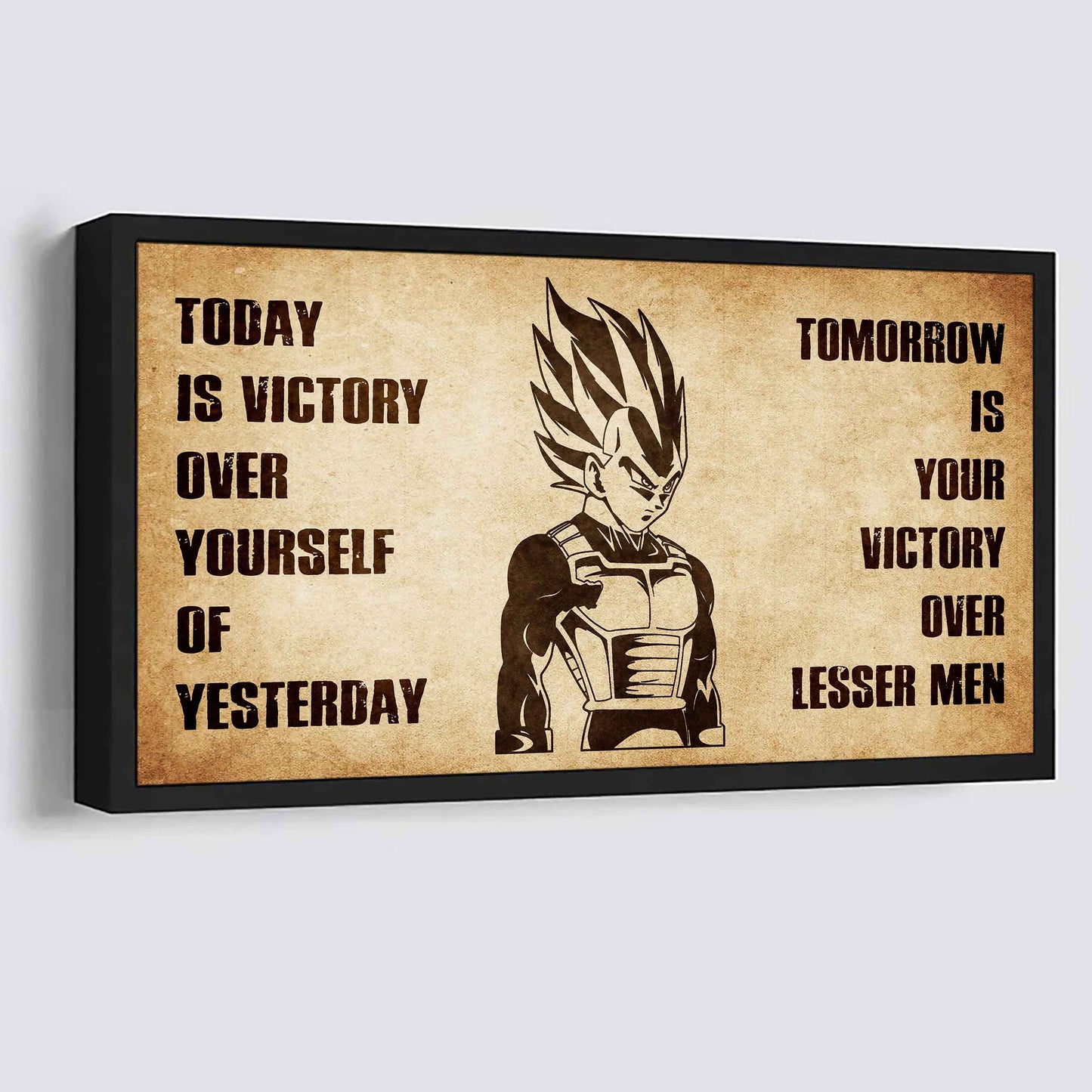 Personalized DRB Poster Canvas - Today Is Victory Over Yourself Of Yesterday Tomorrow Is Your Victory Over Lesser Men