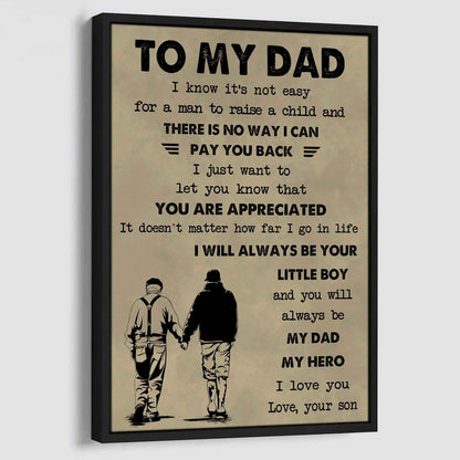 DRB Poster Canvas To My Dad-I love you in every universe
