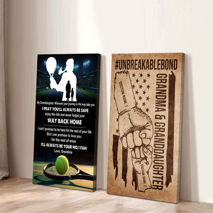 Grandma And Granddaughter UnBreakable Bond - 2 Piece Canvas Wall Art - Never Forget Your Way Back Home