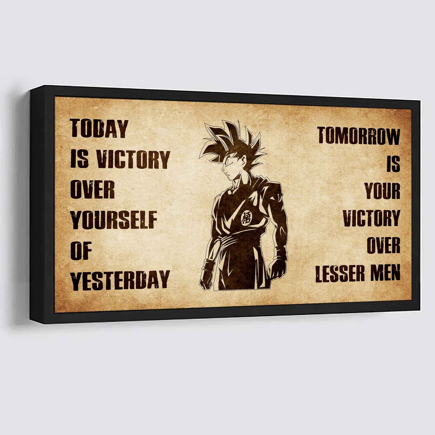 Personalized Spartan Poster Canvas - Today Is Victory Over Yourself Of Yesterday Tomorrow Is Your Victory Over Lesser Men