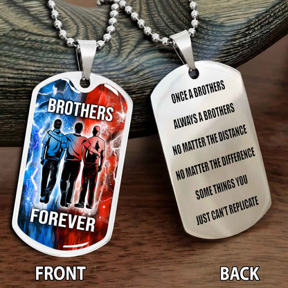 Personalized Double Side Graphic Dog Tag Gift For Brother Once A Soldier Always A Soldier