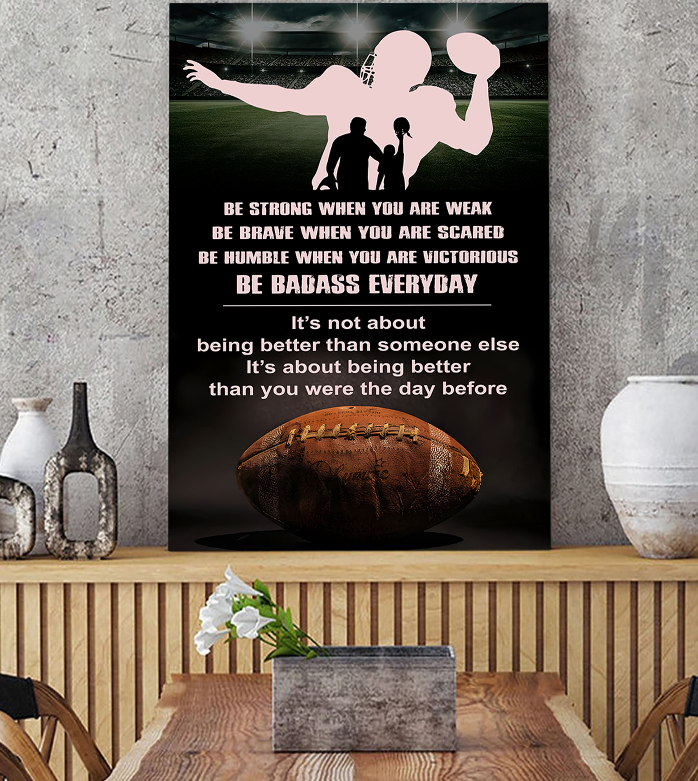 Canvas Poster To My Son It's Being Better Than You Were The Day Before Gifts For Son From Dad