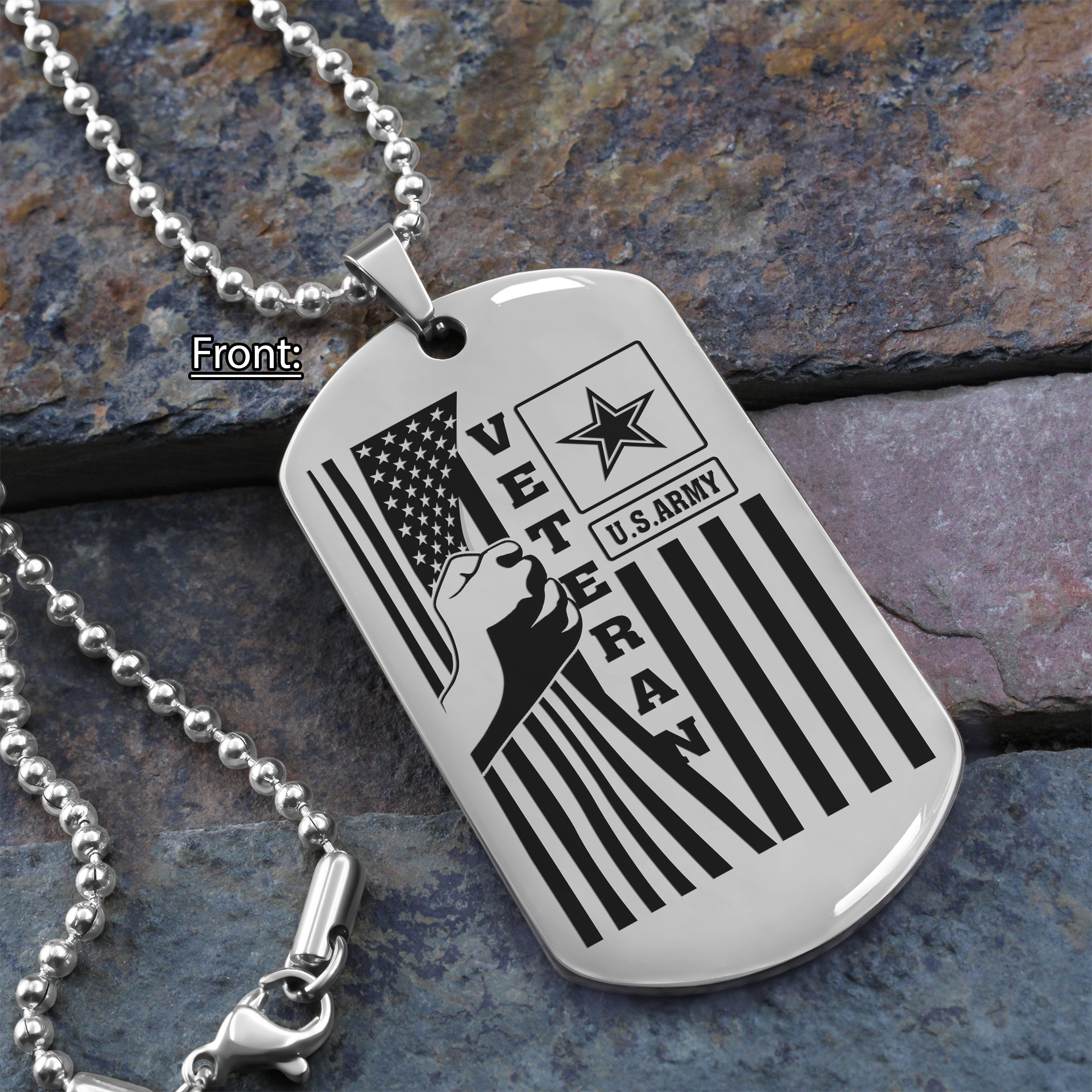 Veteran One Side Dog Tag Gift For Your Vetaran Your Brother Memorial Day