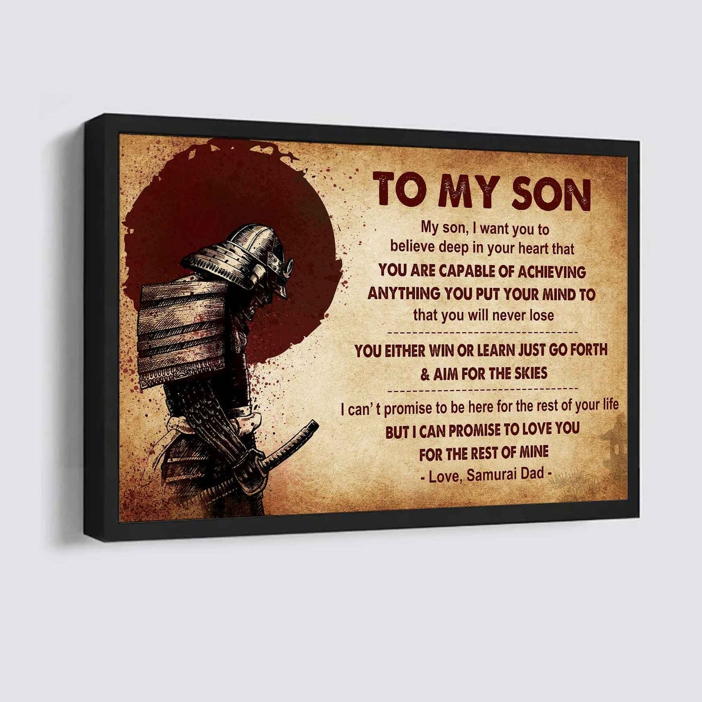 Viking Poster Canvas You Will Never Lose You Either Win Or Learn From Dad To Son