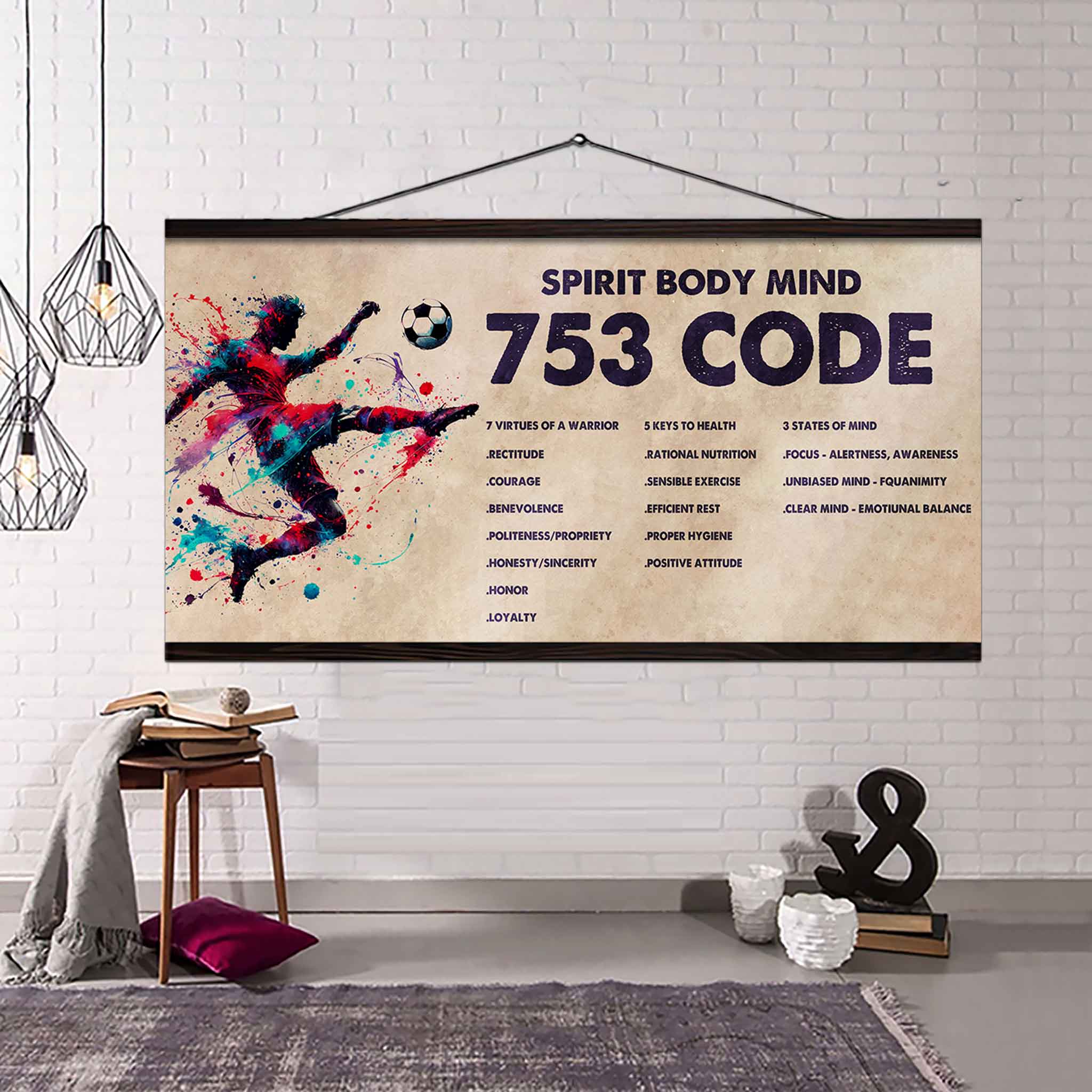 DRB VGT Poster Canvas 7 5 3 Code Motivation Quotes