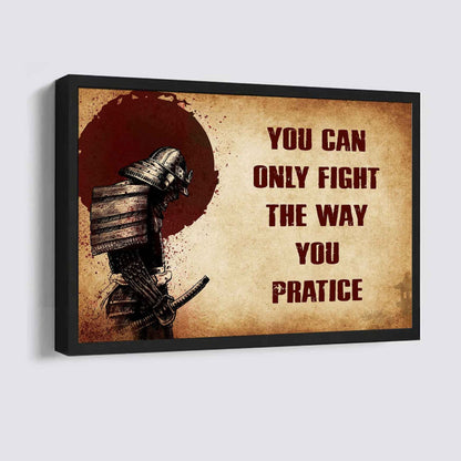 Viking Poster Canvas You Can Only Fight The Way You Practice