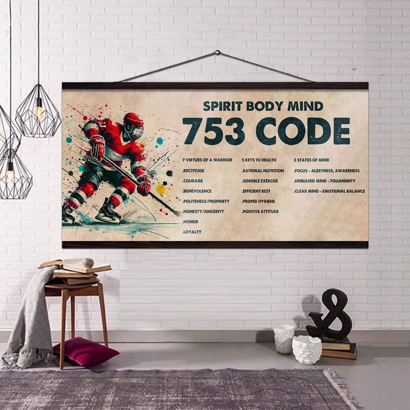 DRB VGT Poster Canvas 7 5 3 Code Motivation Quotes