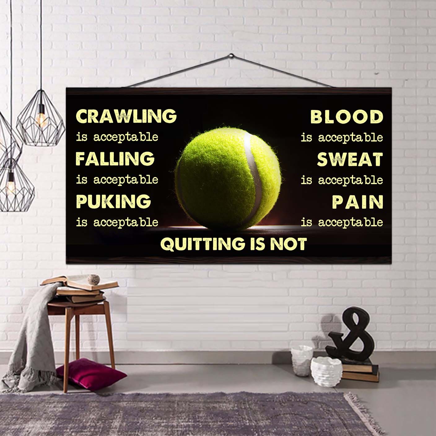 Hockey Poster Canvas Quiting Is Not