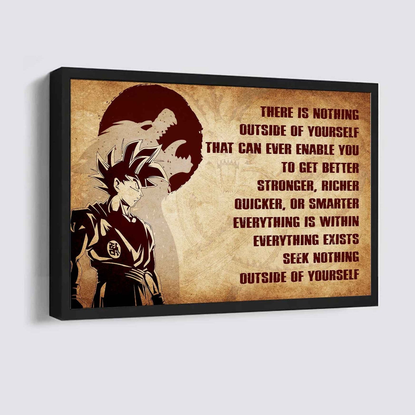 Viking Poster Canvas There Is Nothing Outside Of Yourself Best Gift With Motivation Quotes