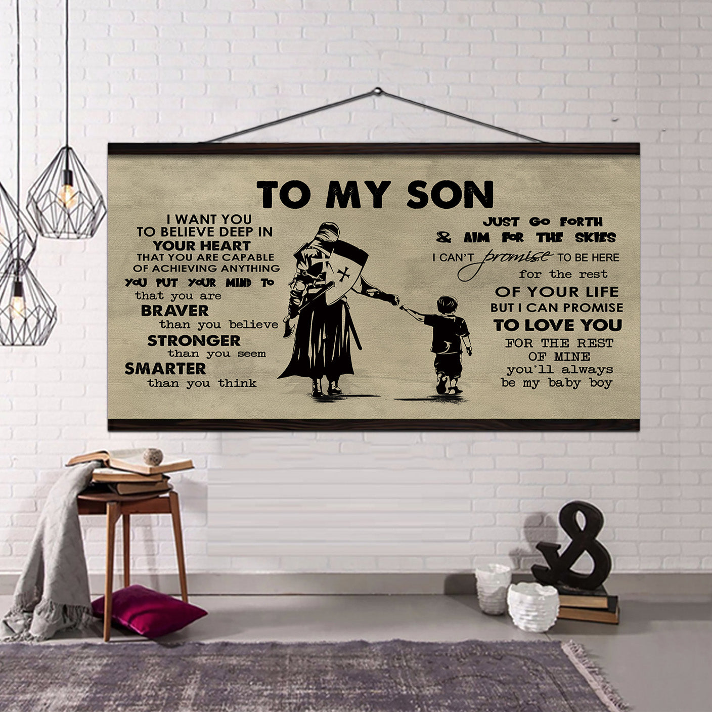 Dad to Daughter- I WANT YOU TO BELIEVE- CANVAS POSTER