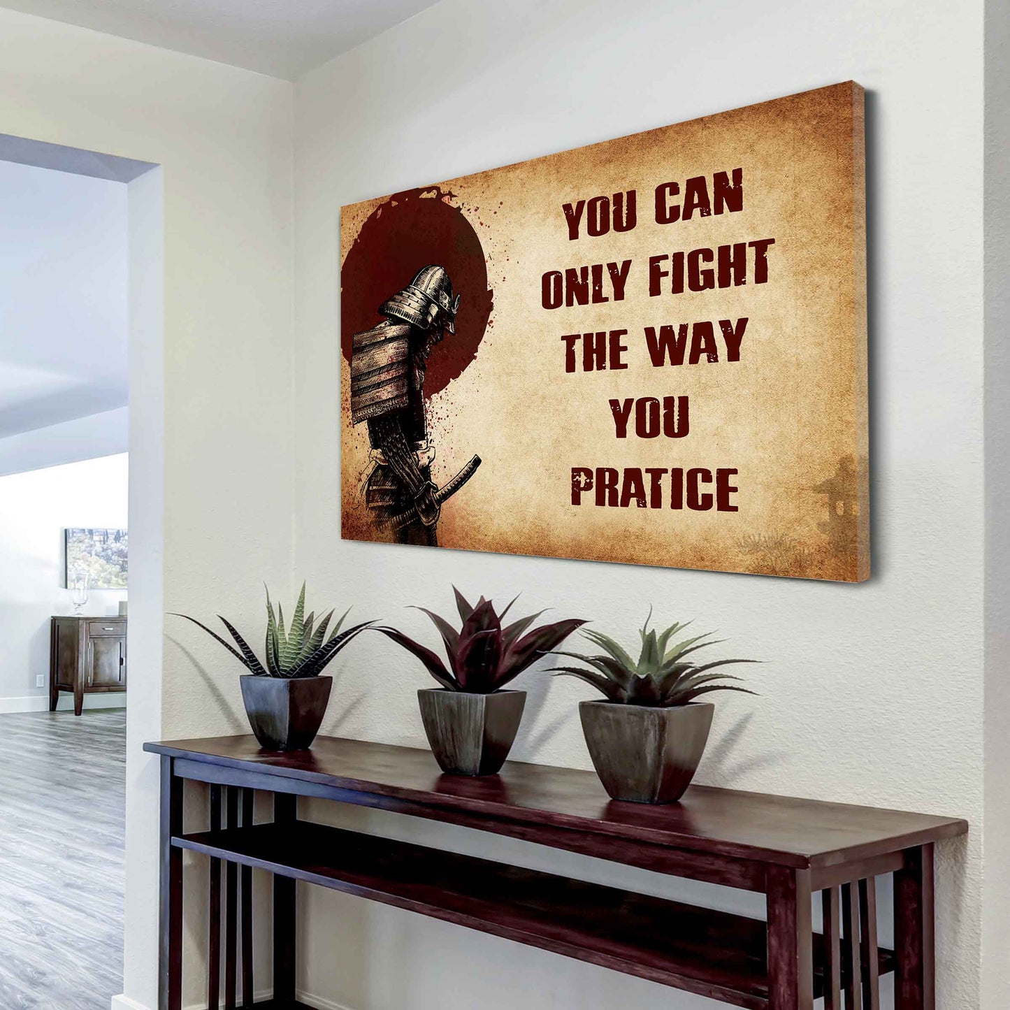 Viking Poster Canvas You Can Only Fight The Way You Practice
