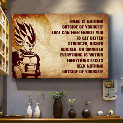 DRB Poster Canvas There Is Nothing Outside Of Yourself Best Gift With Motivation Quotes
