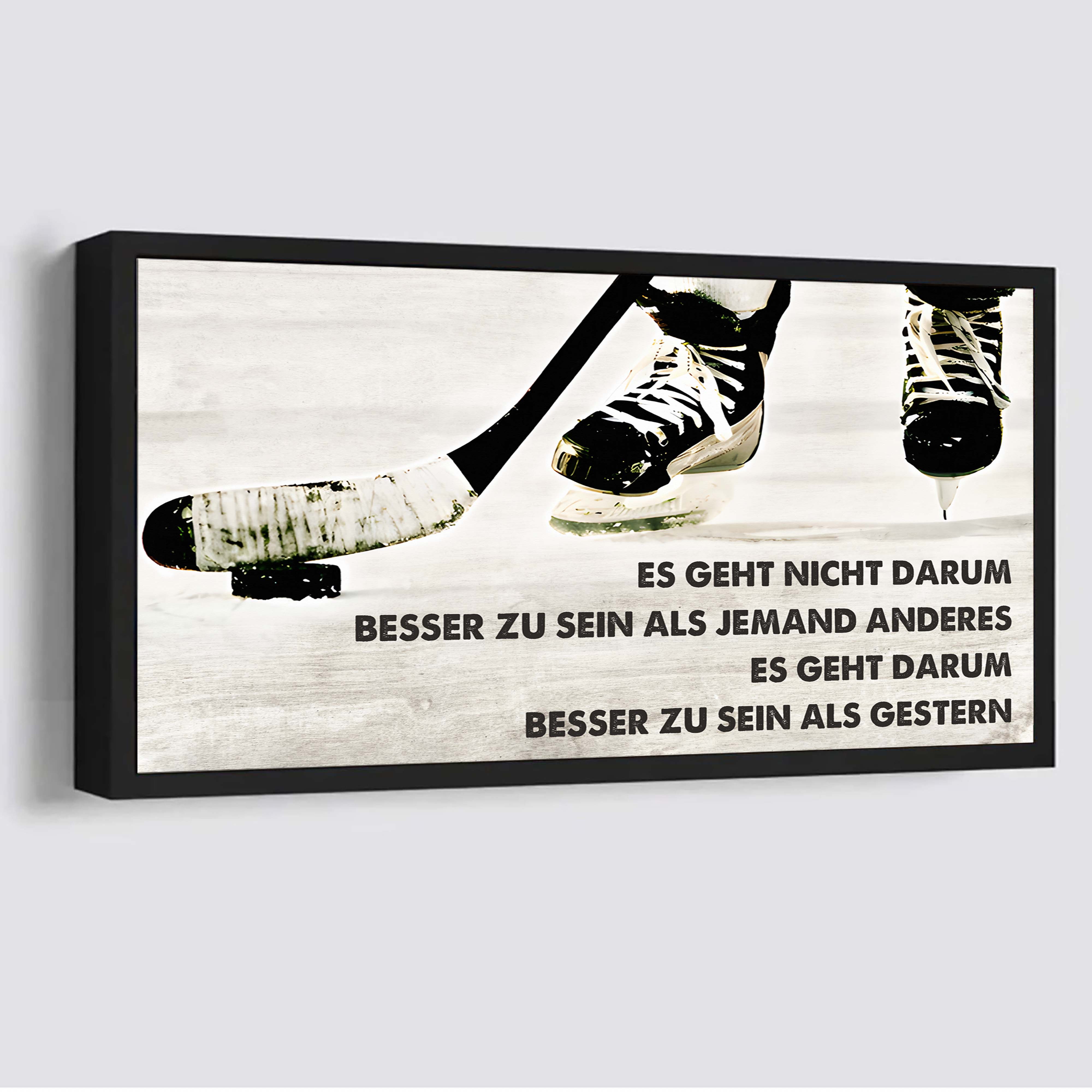 Basketball Leinwand Es geht nicht darum, besser als jemand anderes zu sein