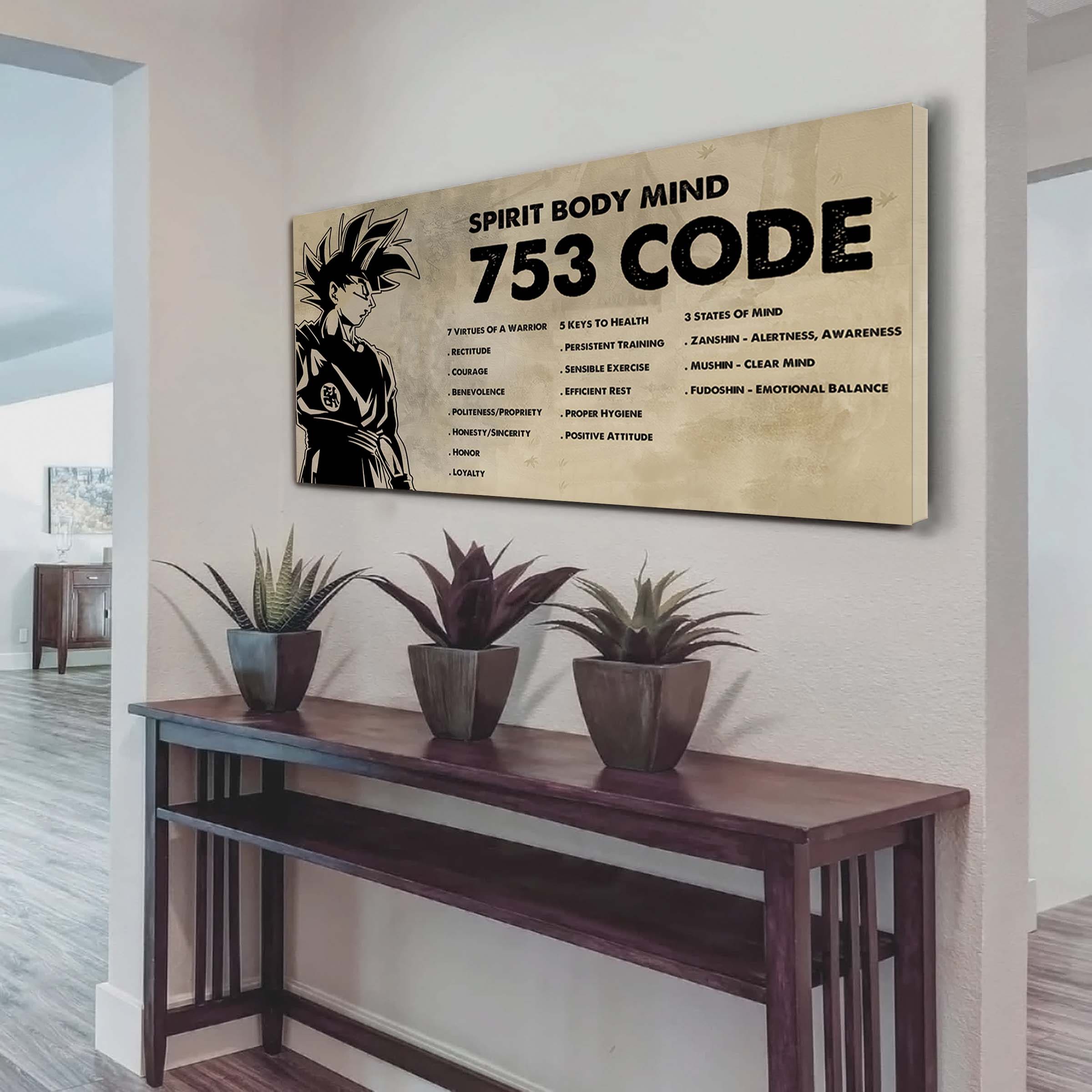 VG Horizontal Poster Canvas 7 5 3 Code