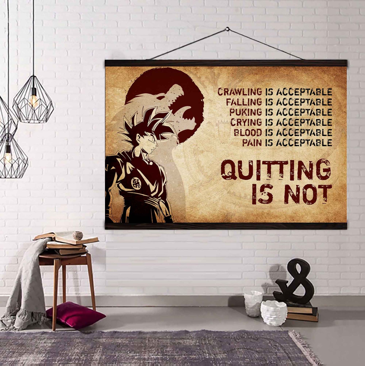 Viking Poster Canvas Quiting Is Not Best Gifts Motivation Quotes
