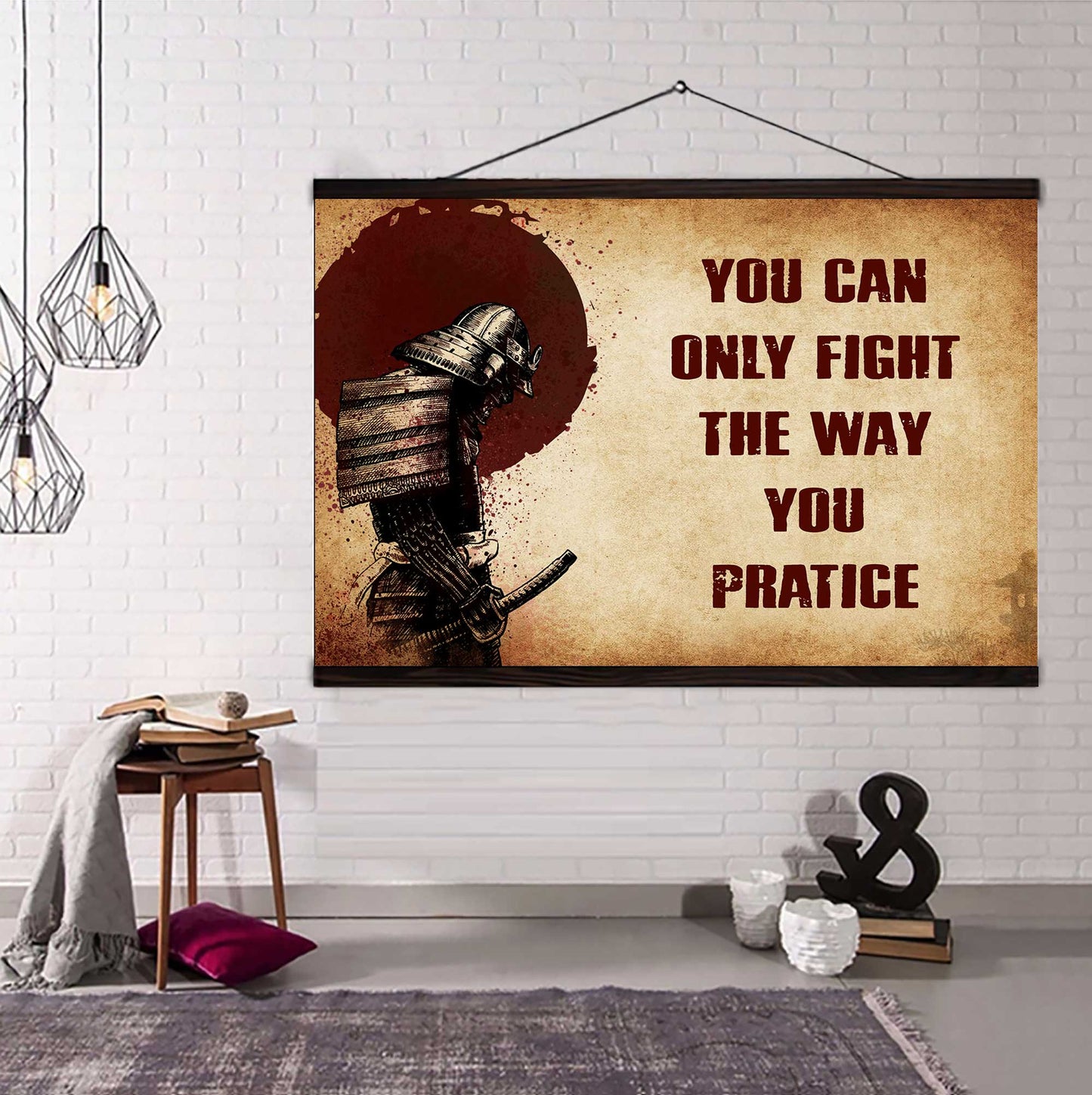 Viking Poster Canvas You Can Only Fight The Way You Practice