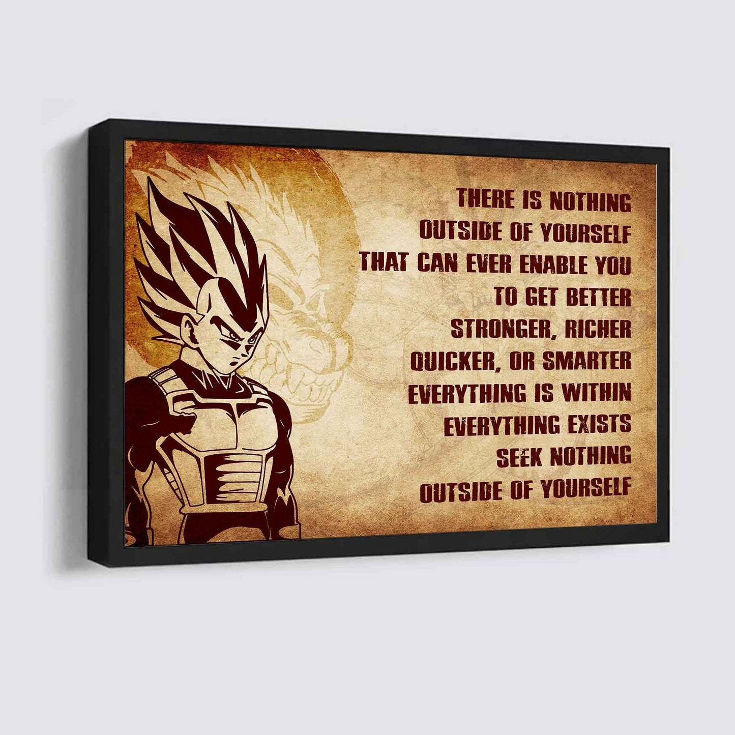 Viking Poster Canvas There Is Nothing Outside Of Yourself Best Gift With Motivation Quotes