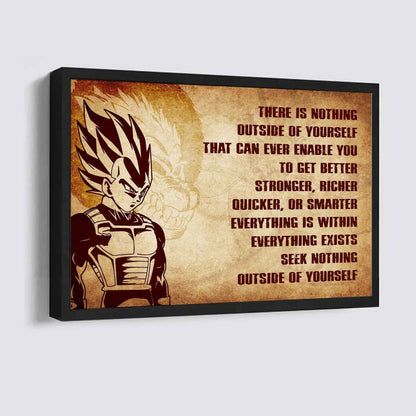 Viking Poster Canvas There Is Nothing Outside Of Yourself Best Gift With Motivation Quotes
