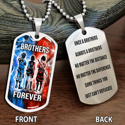 Personalized Double Side Graphic Dog Tag Gift For Brother Once A Soldier Always A Soldier