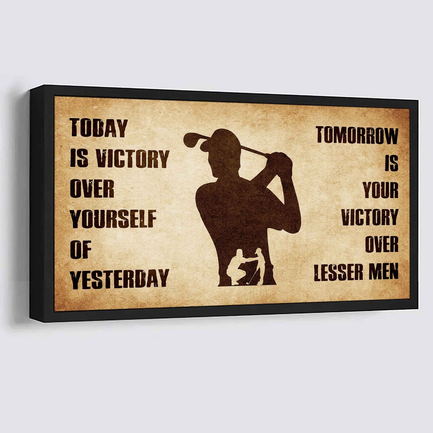 Personalized Spartan Poster Canvas - Today Is Victory Over Yourself Of Yesterday Tomorrow Is Your Victory Over Lesser Men