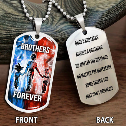 Personalized Double Side Graphic Dog Tag Gift For Brother Once A Soldier Always A Soldier