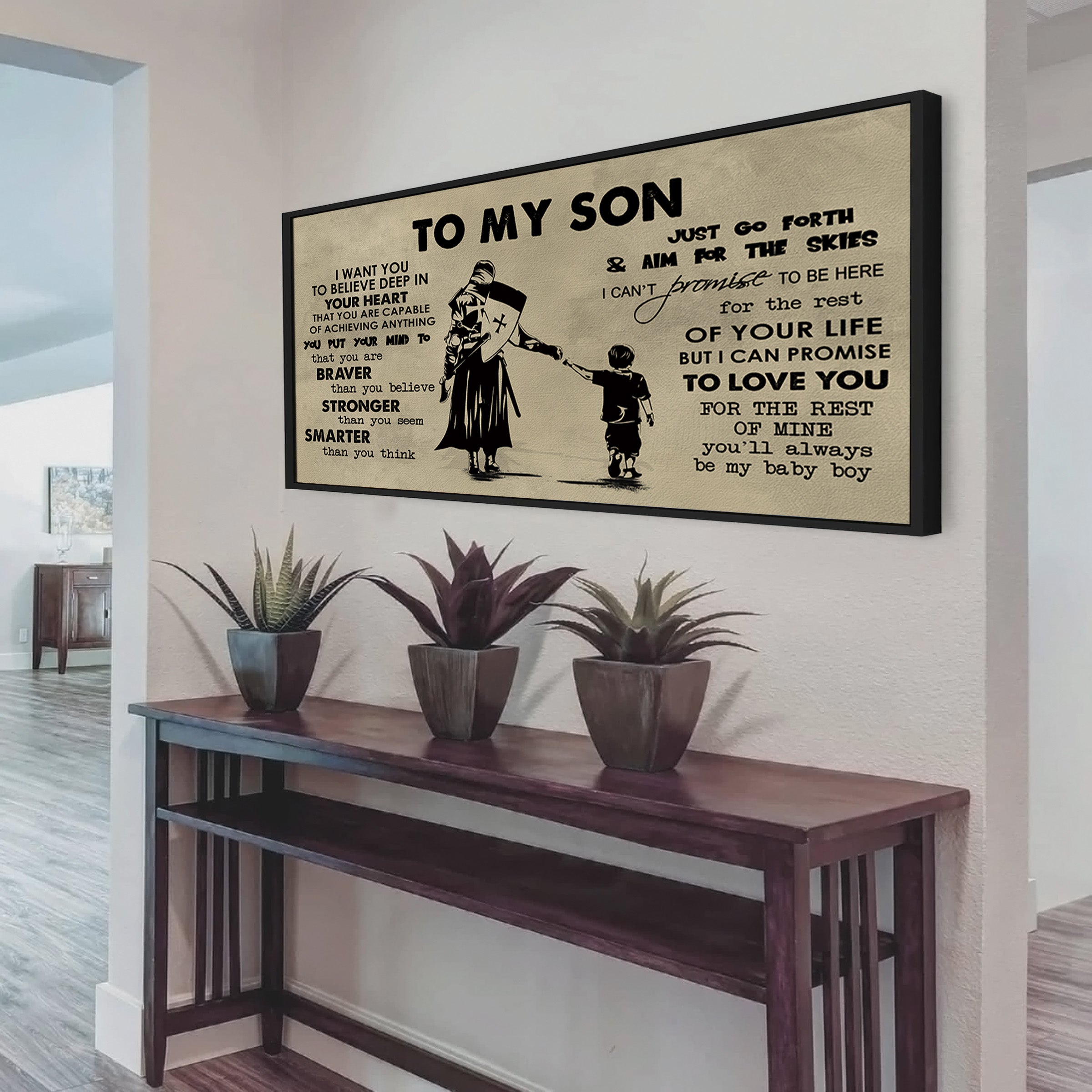 VGT TO MY SON- I WANT YOU TO BELIEVE- CANVAS POSTER