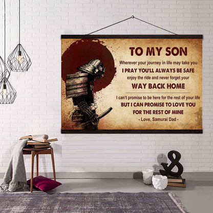New Version Warrior Poster Canvas Your Way Back Home From Dad To Son Gift For Your Son