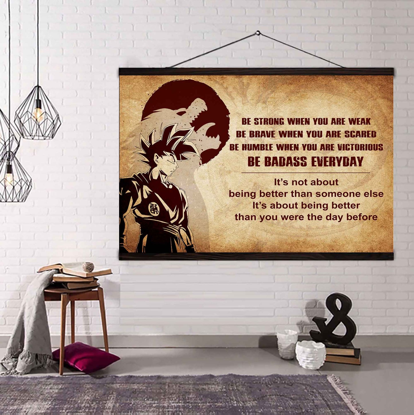 Viking Poster Canvas Be Strong When You Are Weak Be Badass Everyday
