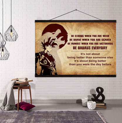 Viking Poster Canvas Be Strong When You Are Weak Be Badass Everyday