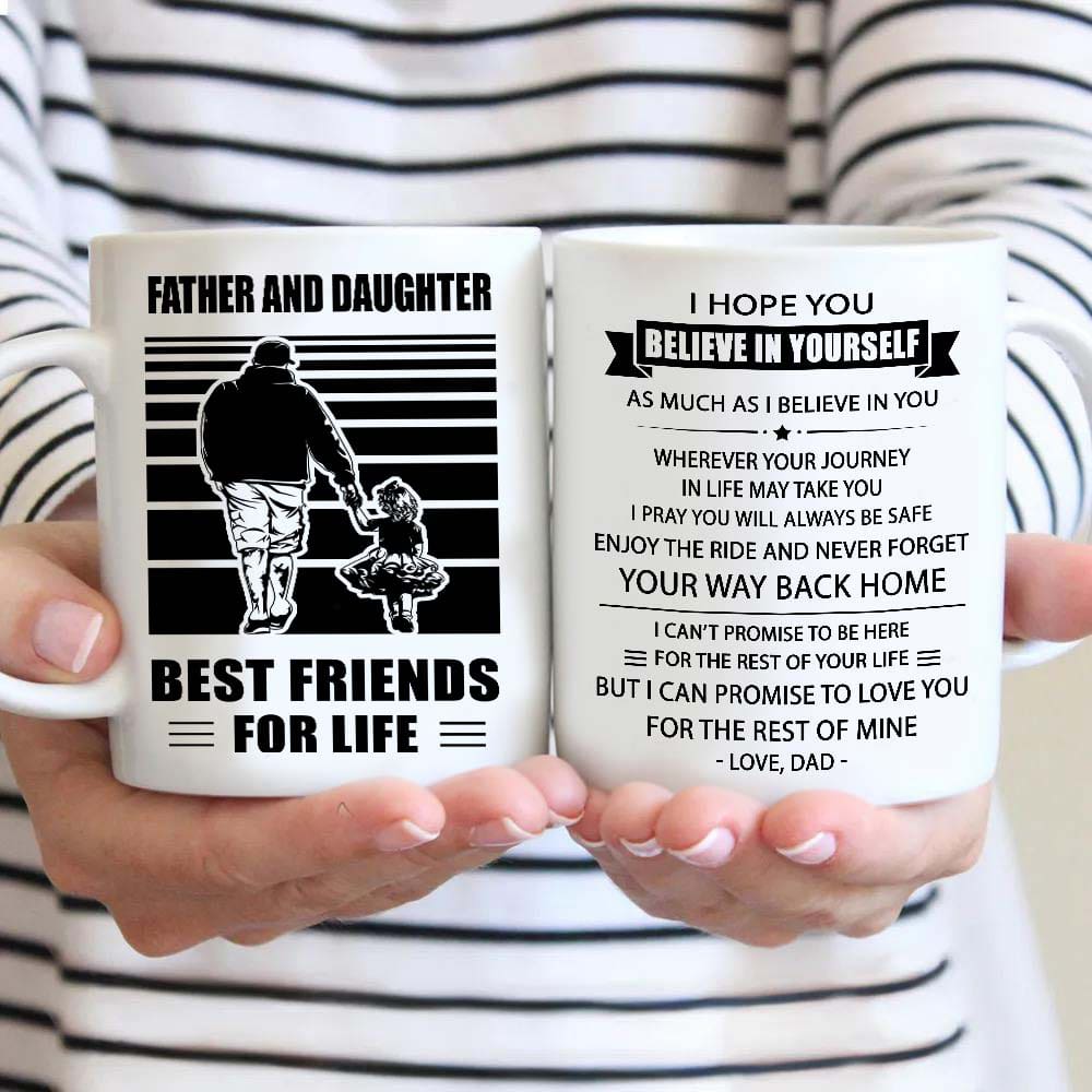 Soldier Be strong-Personalized Mug Father And Son Best Friends For Life - Message on the back side