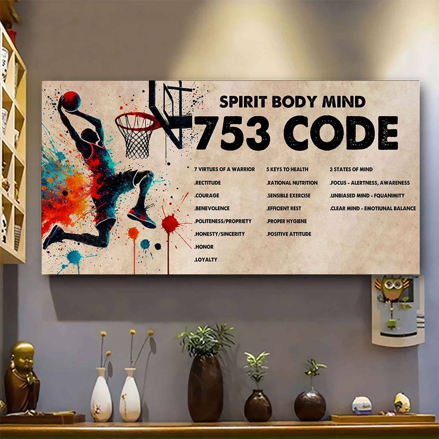 DRB GK Poster Canvas 7 5 3 Code Motivation Quotes