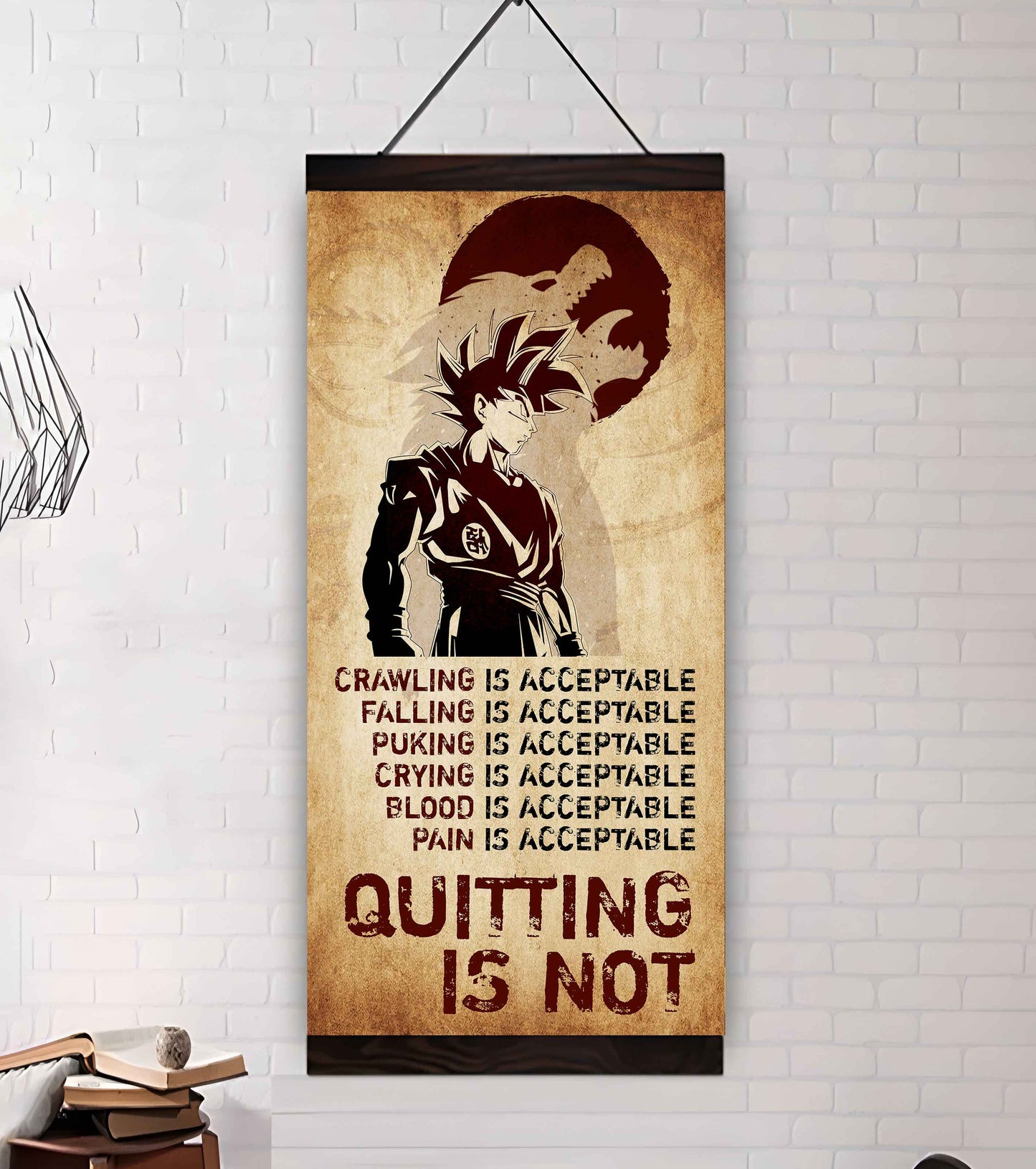 Warrior Quiting Is Not Poster Canvas Motivation Canvas Gift For You