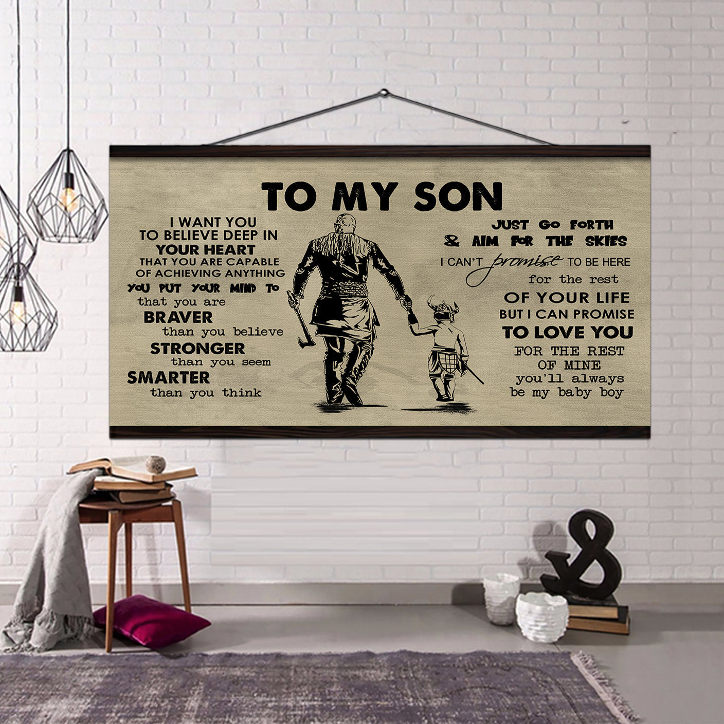 VGT TO MY SON- I WANT YOU TO BELIEVE- CANVAS POSTER