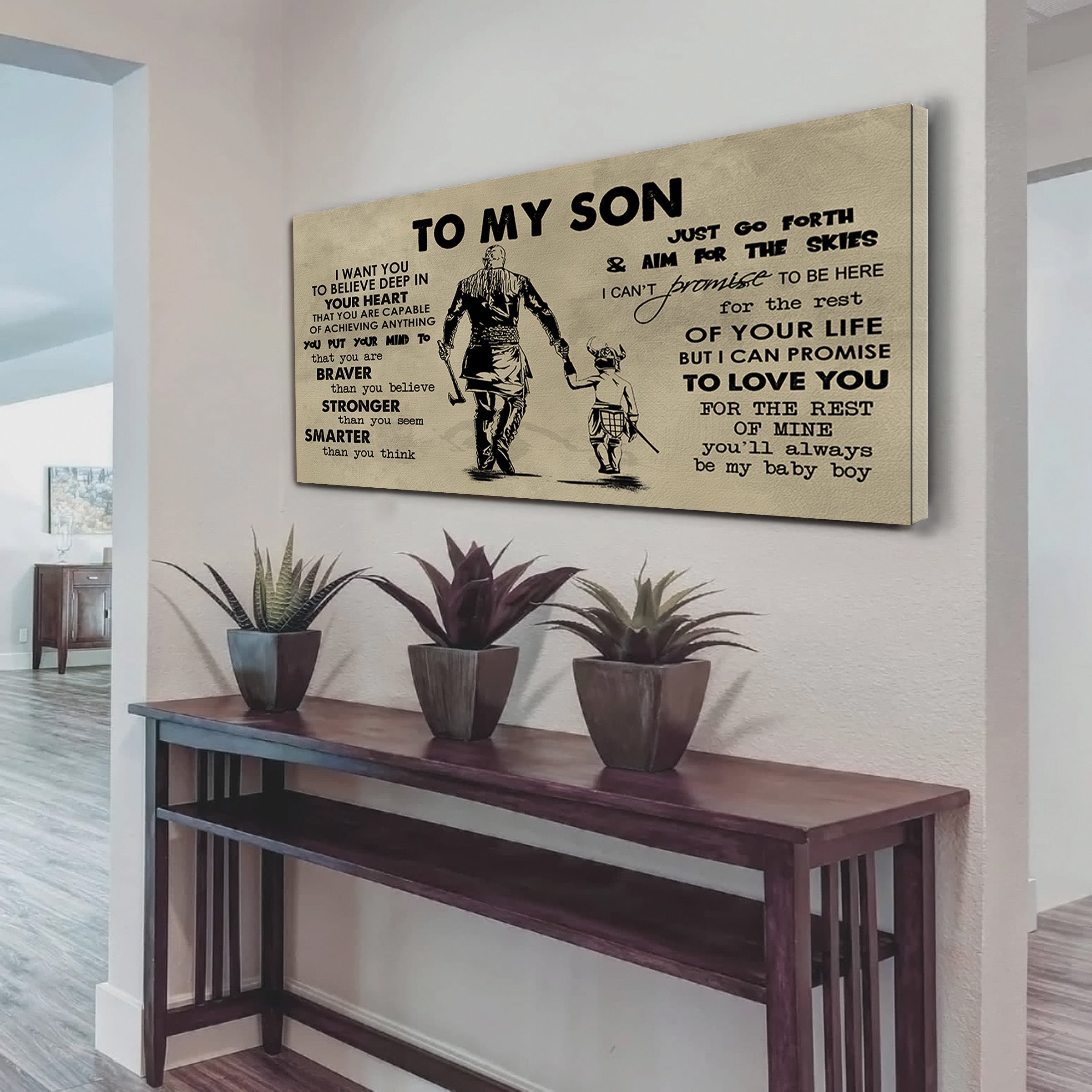 GK TO MY SON- I WANT YOU TO BELIEVE- CANVAS POSTER